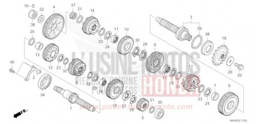 TRANSMISSION (NC750XA) NC750XAS de 2025